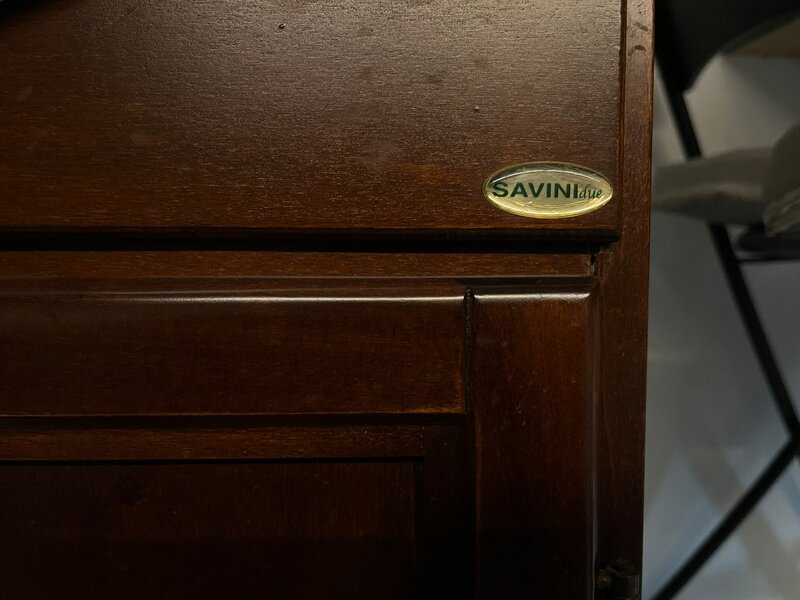 (SAVINIdue) Set Baie Vintage - Mobilier Lemn, Baterii si Calorifer Alama